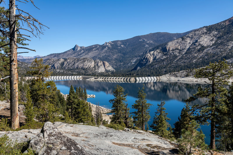 The dam at the northern end of Florence Lake.