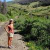 Lower section of trial (off Bachelor Loop Rd) is jeep road up to trailhead parking lot.