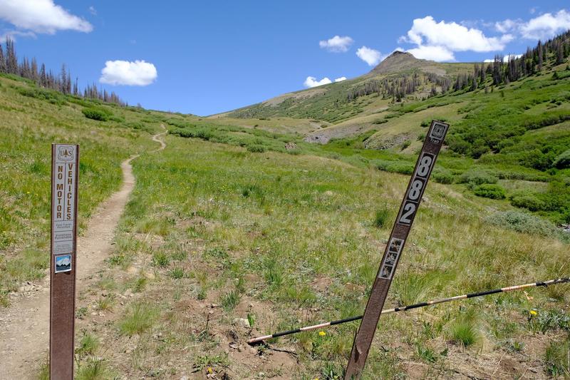 Trailhead from Upper P lot