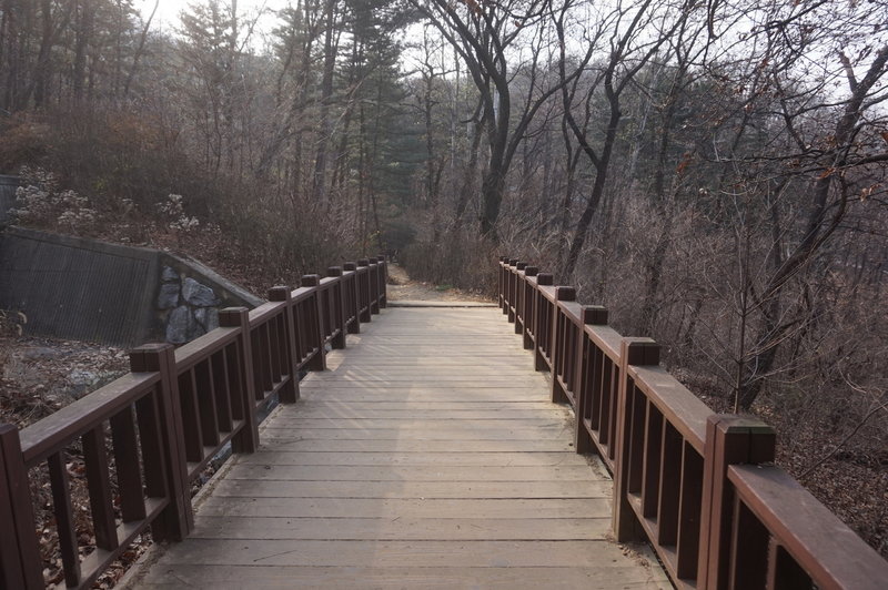 Seoul Trail section 4 in Umyeonsan Park, taken 7th Dec 2020