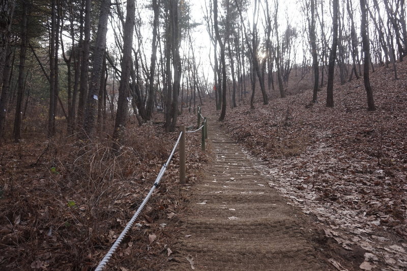 Seoul Trail section 4 in Umyeonsan Park, taken 7th Dec 2020