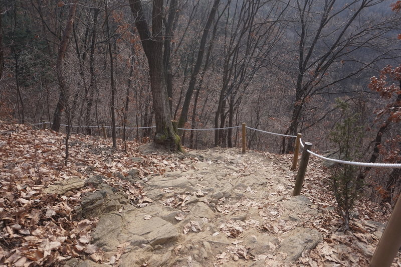 Seoul Trail section 4 in Umyeonsan Park, taken 7th Dec 2020