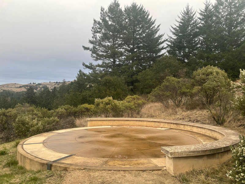 POST Council Circle at the end of the trail. It's a nice place to take in the views and enjoy a break before starting your trek back.