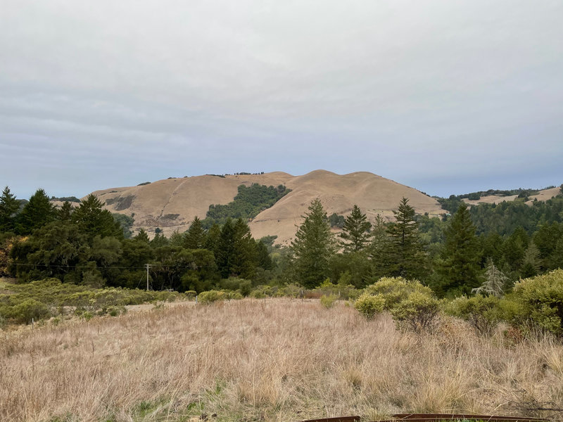 The view toward Langley Hill from the Post Council Circle.