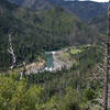 The Illinois River and Pine Flat from the Illinois River Trail.