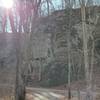 Sandstone bluffs along the White River