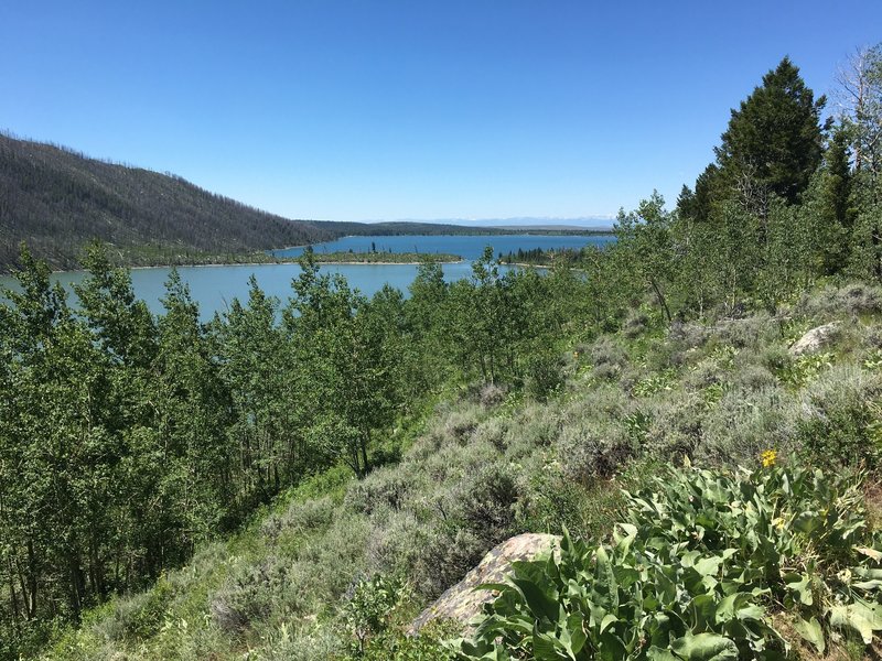 Looking out to the south to flats. Flat easy hiking here.