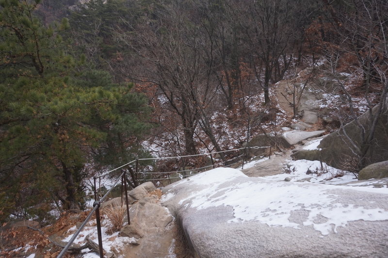 Bukhansan Traverse towards Hyangnobong Peak