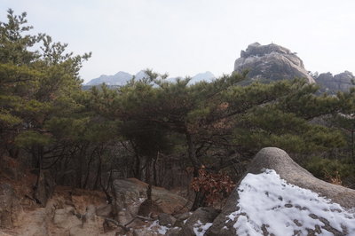 Bukhansan Traverse towards Bibong Peak