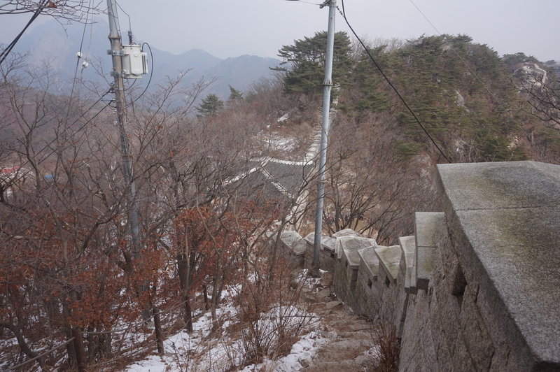 Bukhansan Traverse towards Daeseongmun Gate