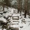 Some of the many stone stairs.