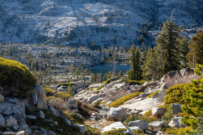 Ropi Lake from the final descent.