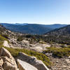 View south from Lake of the Woods trail along the Pyramid Creek drainage.