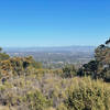 Views of Silicon Valley, including Apple Park, appear off the left side of the trail.