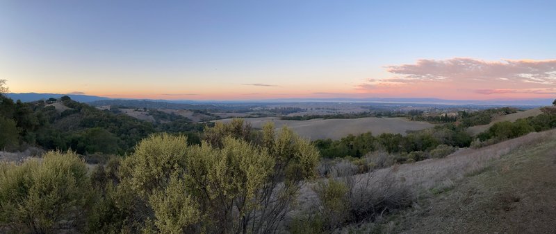 Sunset view from Vista Hill