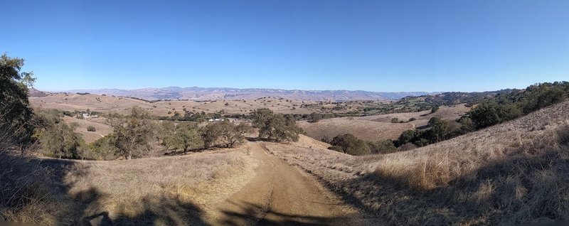 Pano from top of the hill along Pena trail. Nice picnic spot up there too.