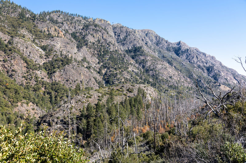 Sawtooth Ridge across the North Fork American River.