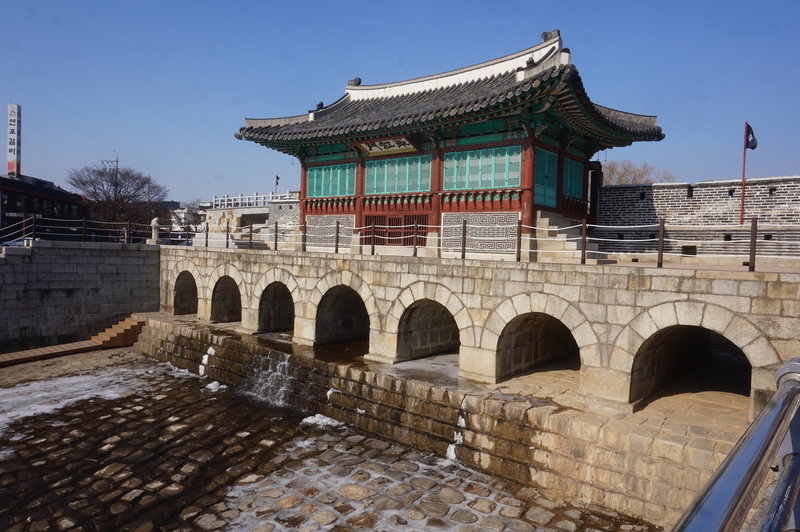 Hwaseong Fortress Loop at Northern Watergate.