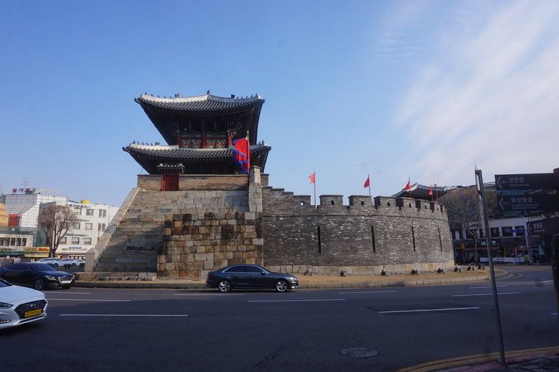 Hwaseong Fortress Loop at the South Gate.