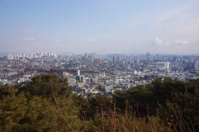 Hwaseong Fortress Loop view from the Western Command Post.