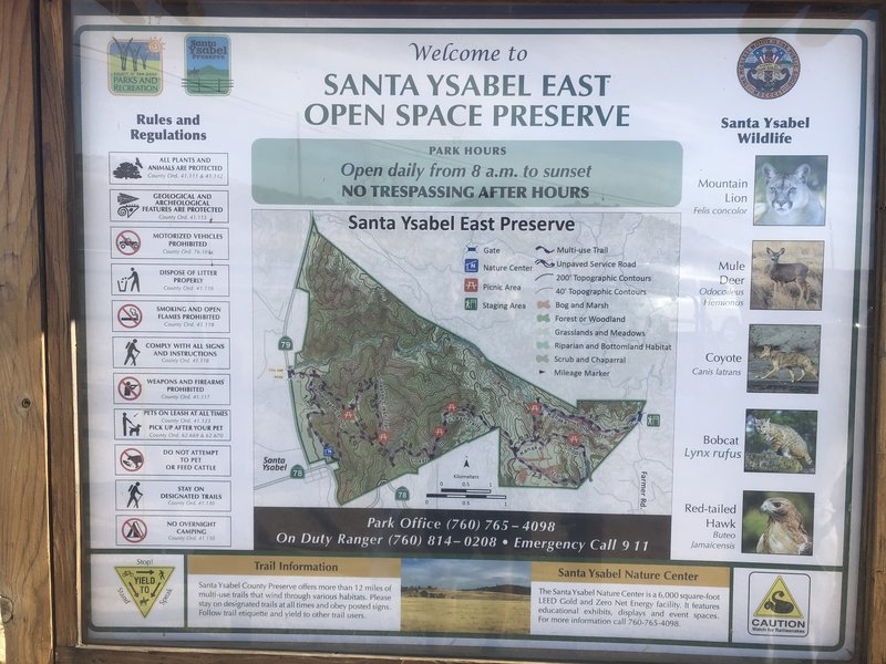 Map at the trailhead.