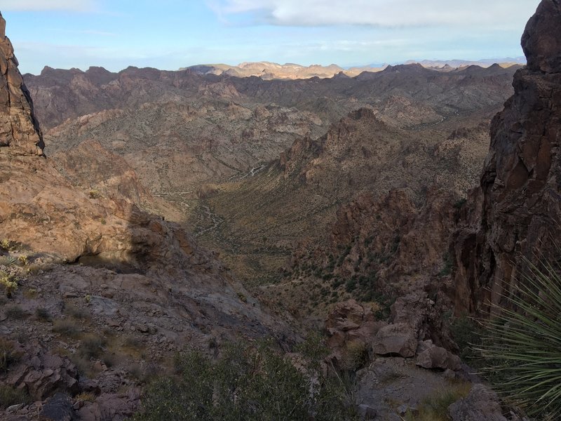 Looking down Ten Ewe Canyon from the half way point.