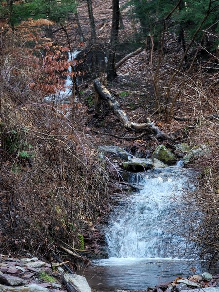 Waterfall at trail start.