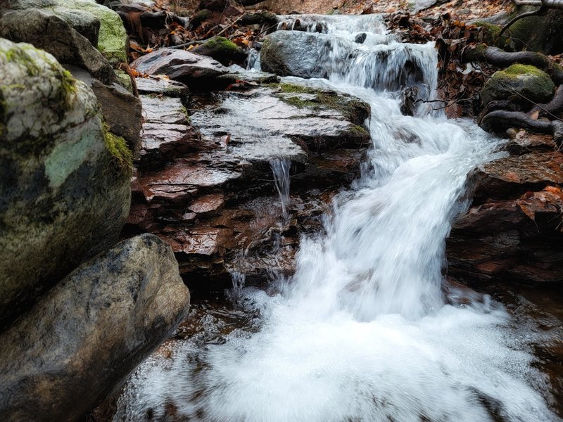 More smaller falls on the way back.