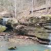 Double waterfalls on the Rebman Trail.