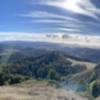 The amazing views at the Vista Point. It's the perfect combination of mountains and oceans in the distance.