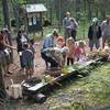 Supplies for building Fairy Houses at the Story Trail.