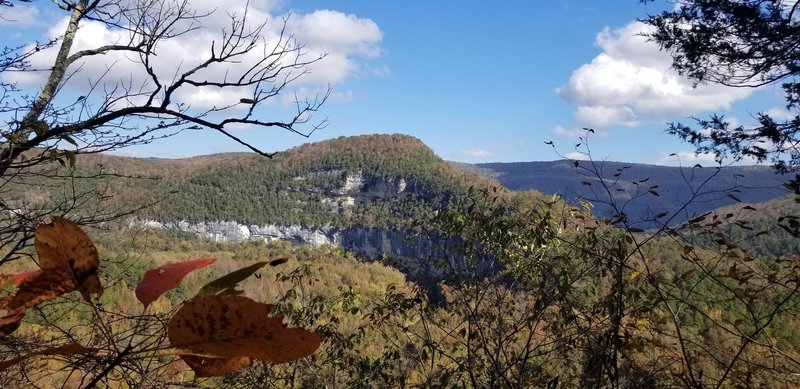 October 2020 On the Buffalo River Trail looking North at Big Bluff.