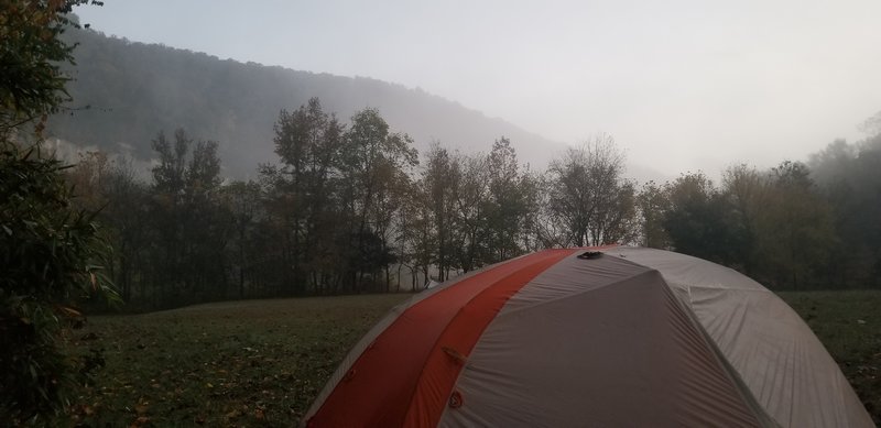 October 2020 On the Buffalo River Trail Early Morning at Steele Creek Campground