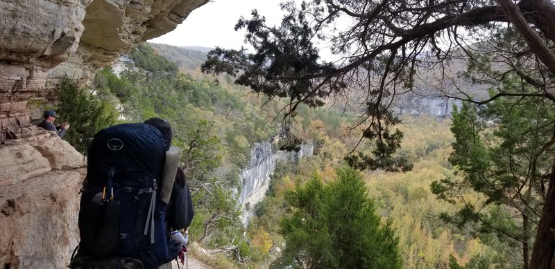 October 2020 On the Goat trail heading to Big Bluff.