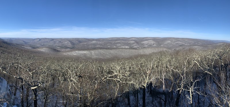 View from Wind Rock looking north.