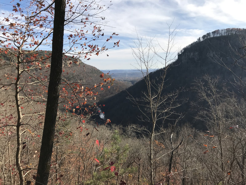 Winter view of Chickamauga Creek