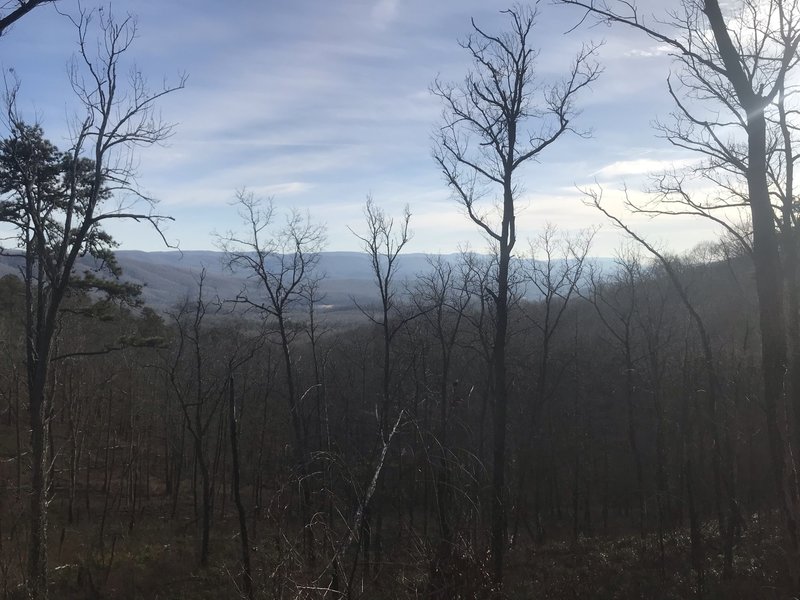 View from trail in January