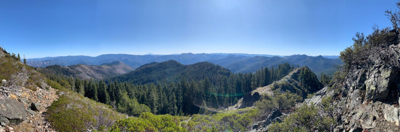 View of the Red Buttes Wilderness to the south.