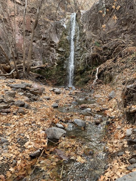 Second waterfall. Hot springs upper right on this picture.