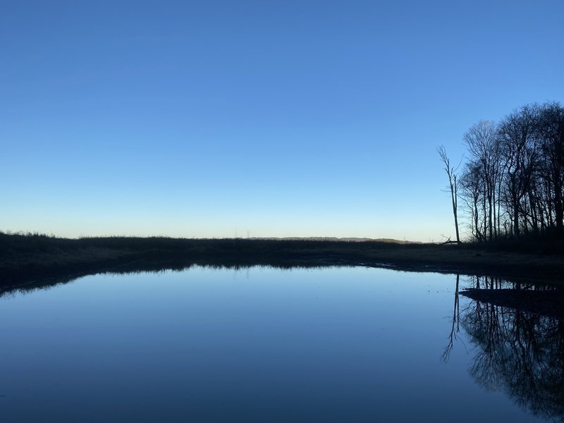 The pond below the northern end of the East Slope.