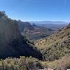 The view back down Casner Canyon.