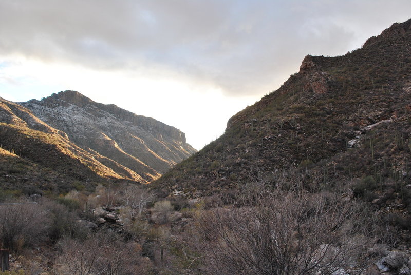 Back into canyon towards end of trail.