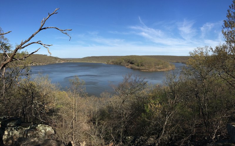 View from Lake Bixhoma Scenic Overlook.