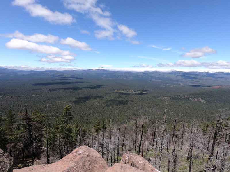 View of Metolius basin from outcropping near Green Ridge Trail.