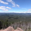 View of Metolius basin from outcropping near Green Ridge Trail.