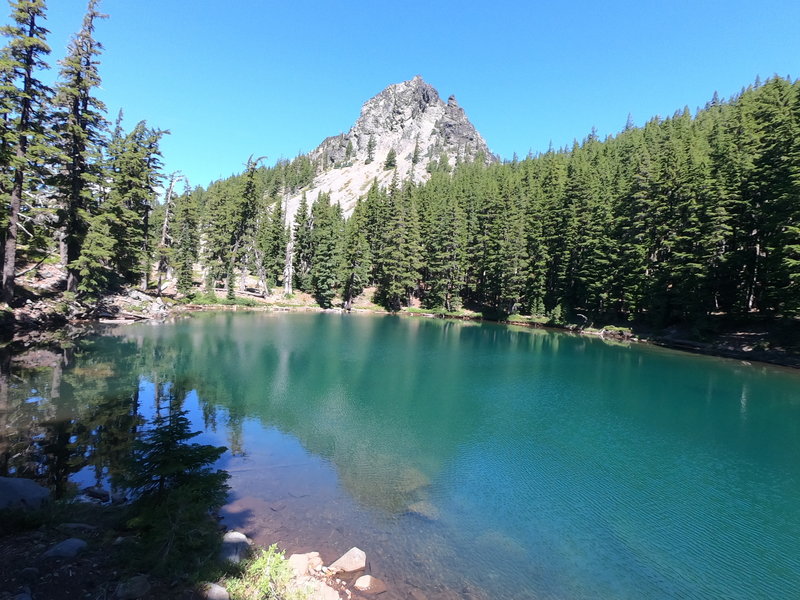 Divide Lake at foot of Mt. Yoran