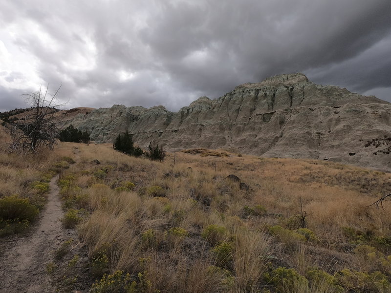 Eroded hillsides