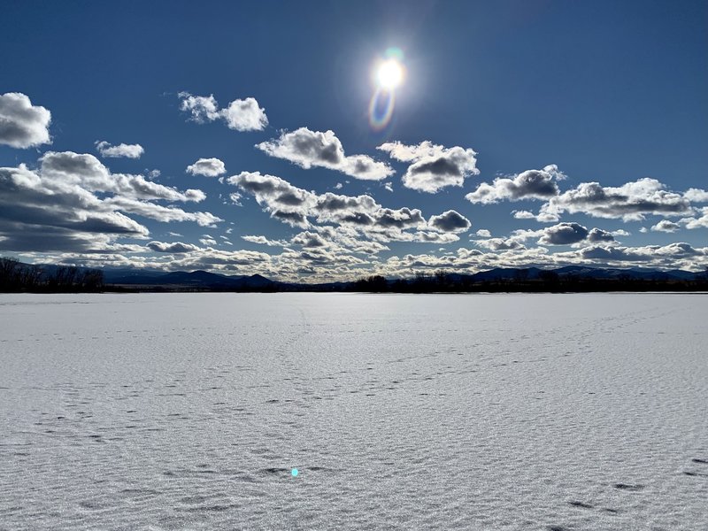 January regulating reservoir shallows.