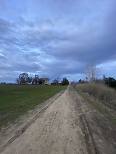 Upper trail approaching F Street.