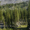 Battleship and Giant's Kneecap rise above the Helen Deane trail.